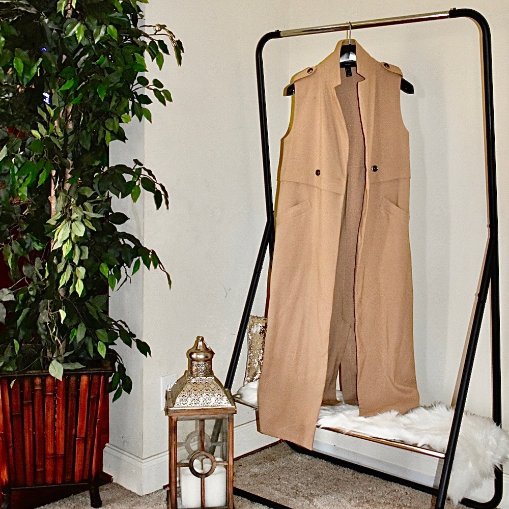 Longline Sleeveless Coat